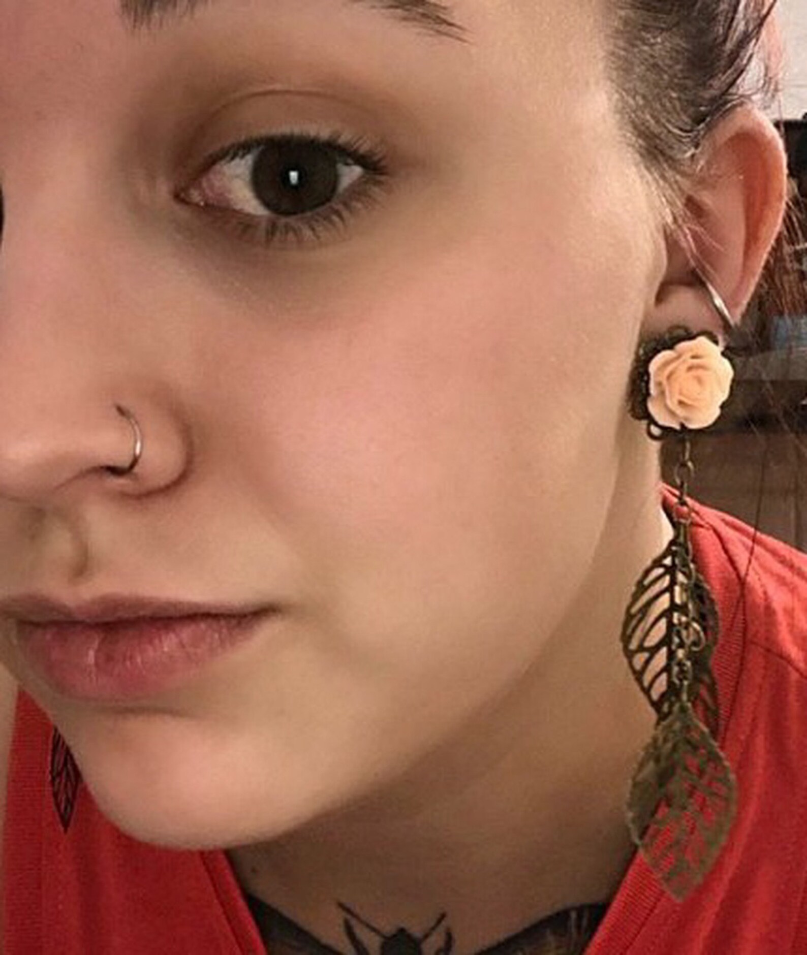 000g Dangle Plugs Rose Plugs with Dangles Choose Color 7/16 Etsy