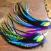 see more listings in the Long Feather Earrings section