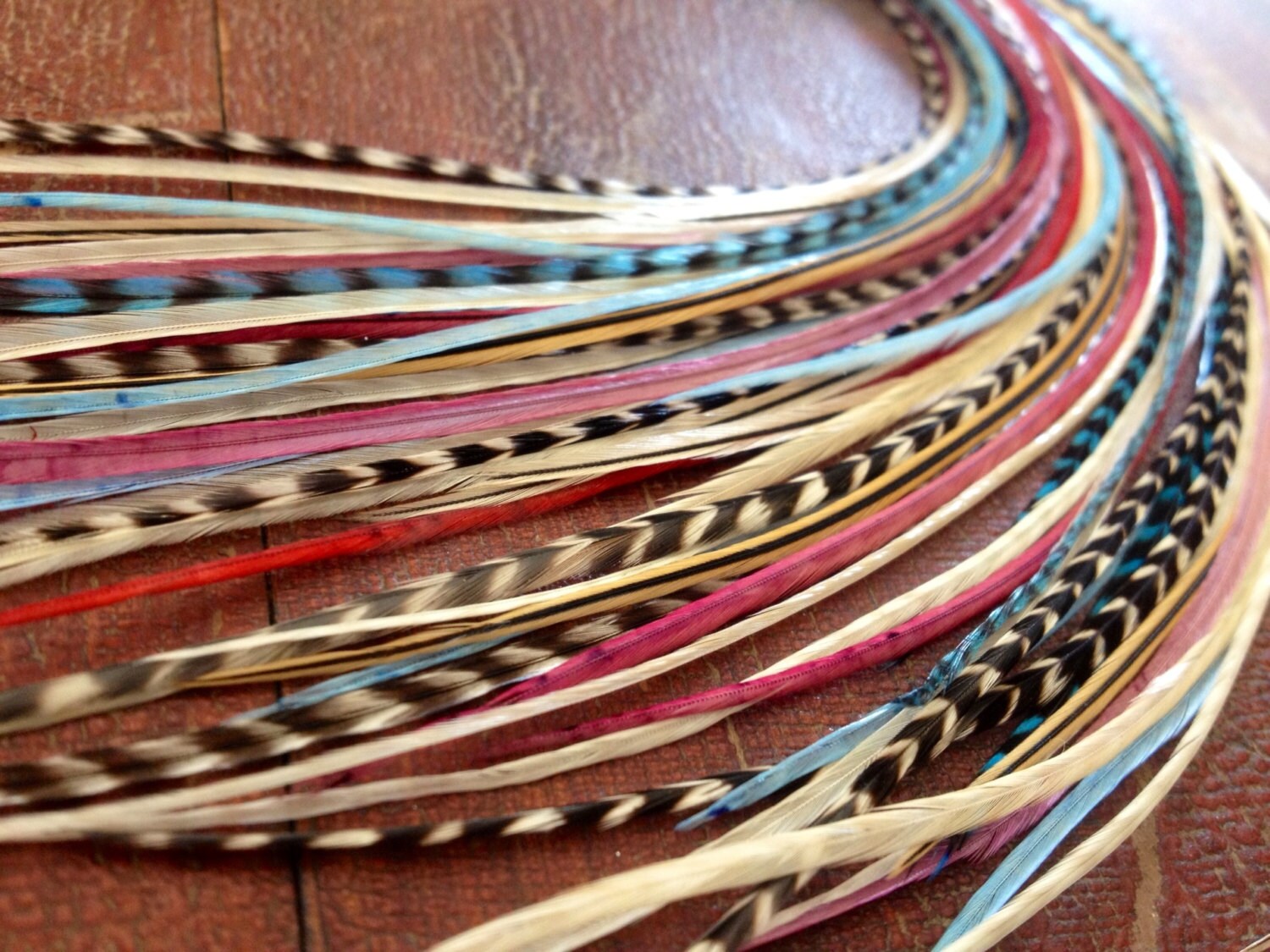 12 Inch Extra Long Feather Hair Extension 7 XL Pastel Hair Etsy