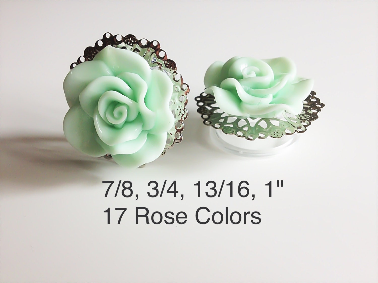 Pair of Purple Rosebud flower Acrylic single flare o ring ear gauges solid Plugs Body Piercing Jewelry Pair of Purple Rosebud flower Acrylic single flare o ring ear gauges solid Plugs Body Piercing Jewelry