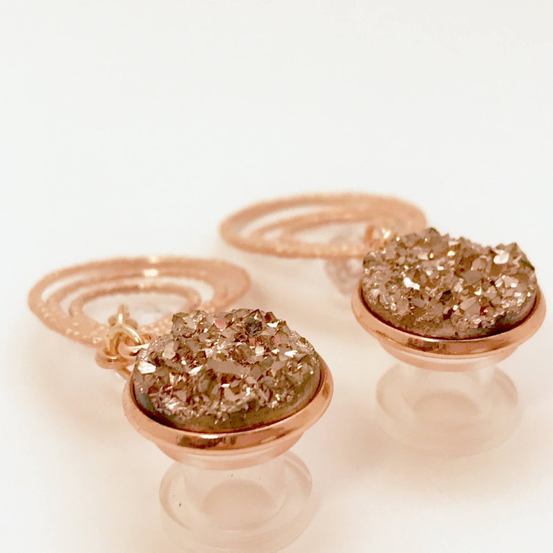 2g Dangle Plugs 0g Rose Gold Druzy Ear Plugs 6g 4g Dangle Etsy 2g-dangle-plugs-0g-rose-gold-druzy-ear-plugs-6g-4g-dangle-etsy
