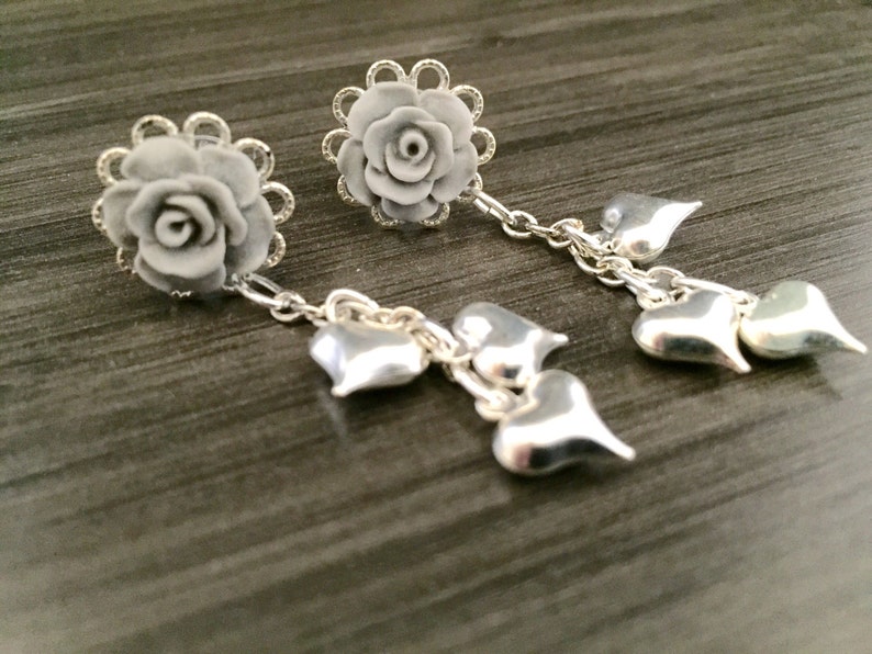 8mm 0g Bridal Dangle Plugs 5mm 4g Heart Gauges 00g 6g Gauged Earrings Choose Color 6mm 2g Ear Plugs Dangly Heart Jewelry Stud Earrings