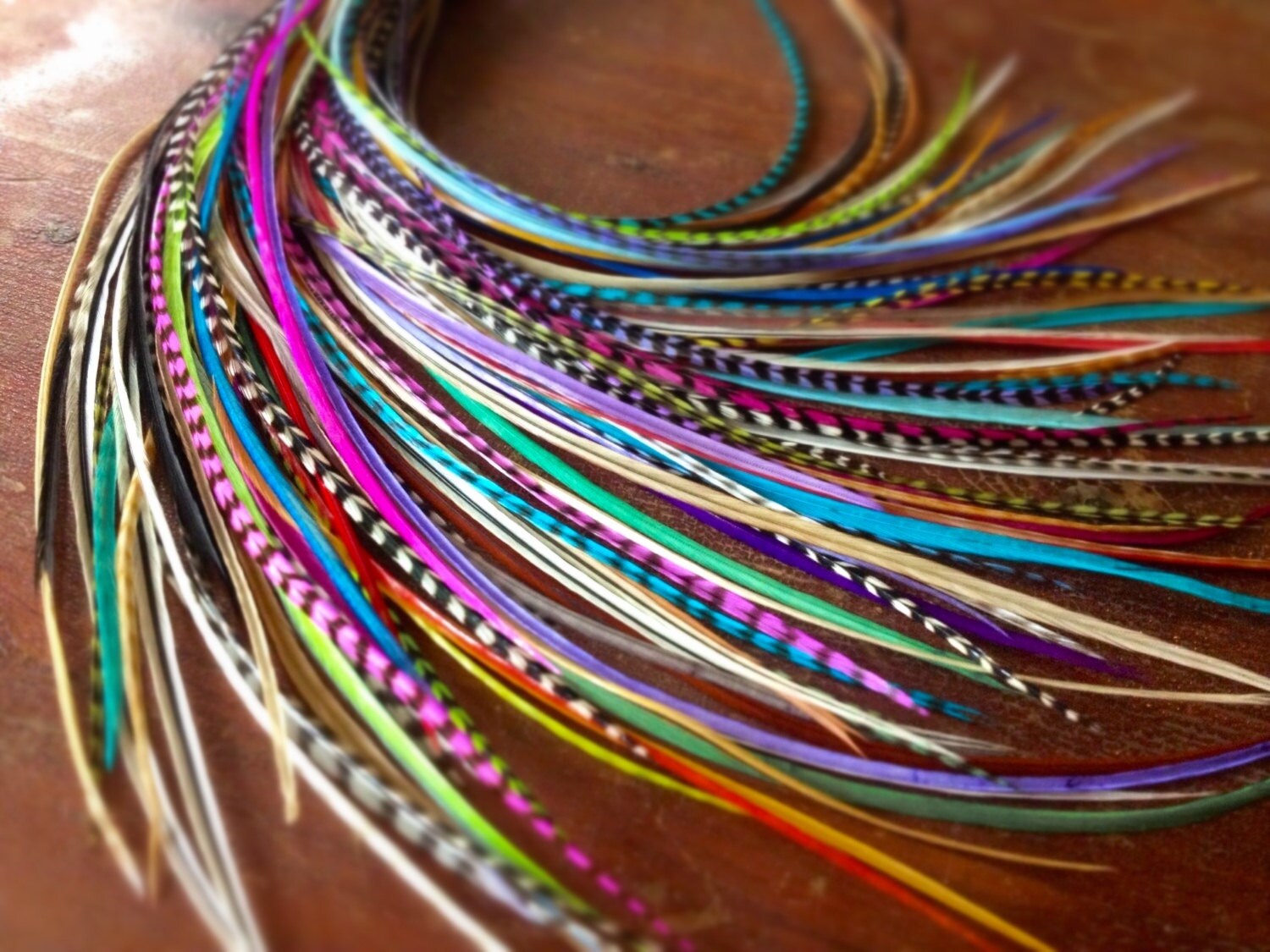 Long Festival Hair Feathers Variety Feather Extensions 30 Etsy