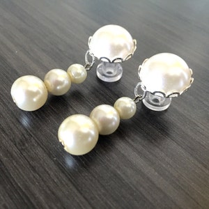 2g bis 000g Perlen Tropfen Ohrstecker Braut Ohrringe 7/16 11mm 00g 1g 8mm 6mm 5mm Formelle Hochzeit Ohrstöpsel/Messgeräte für Bräute