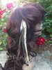 Tribal Long Feather Extension Hair Clip In Natural And Grizzly Feather Extension SALE With Thick Fat Feathers 