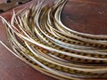Natural Feather Hair Accessories Extensions Golden Olive Grizzly Ginger Feather Extension 8-11 inch kit With 6 Feathers in One Bundle