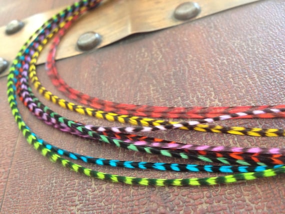 Feather hair clearance extensions for sale