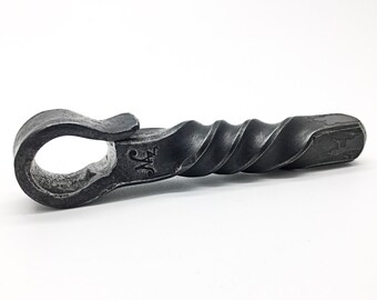 PIPE TAMPER Hand Forged by Blacksmith Naz -Twisted Metal Pipe Tool - Naz Forge - Smoking Accessories