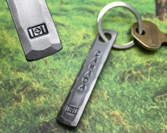 Canadian Flag Keychain - Personalized Option Available - Military Patriotic Mounty Custom Veteran Hand Made in Canada - Keyring - Naz Forge