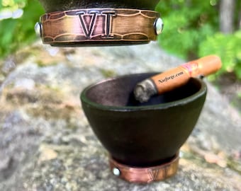 Iron Anniversary Cigar Ashtray – Personalized 6th Anniversary Gift