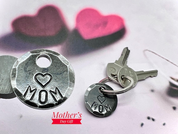 MOTHER'S DAY Gift Keychain - Hand Crafted, Forged Gift for Mom - Can be Personalized.