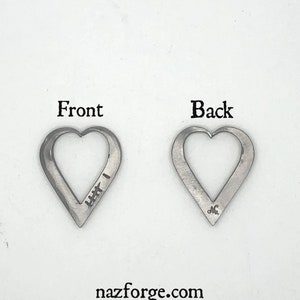 6th Year Wedding Anniversary 6 Tally Marks Iron Keychain Gift Idea for Wife or Husband-Hand Forged Heart for Him or Her-Wedding Themes Sixth image 6