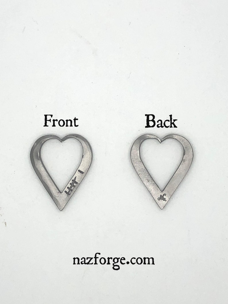 6th Year Wedding Anniversary 6 Tally Marks Iron Keychain Gift Idea for Wife or Husband-Hand Forged Heart for Him or Her-Wedding Themes Sixth image 6