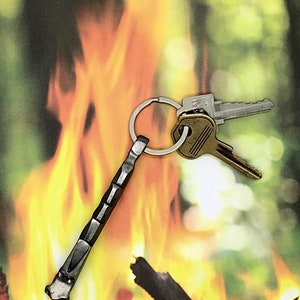 DRAGON KEYCHAIN Hand Forged and signed by BLACKSMITH Naz Personalization Option Available image 3