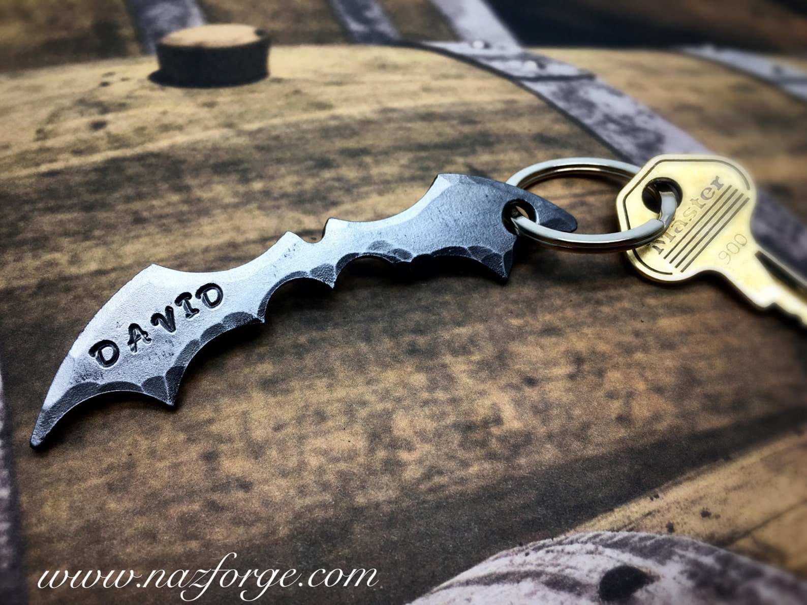 Creative Superhero Groomsmen Gift Idea, Metal Dragon Wings Keychain