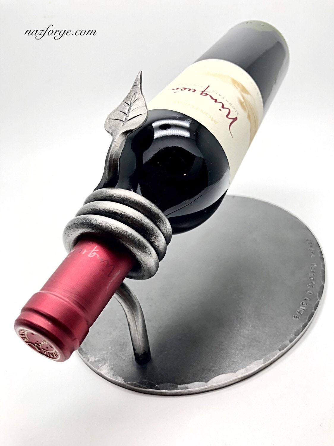 WINE RACK Hand Wedding Anniversary Gift Idea Personalized