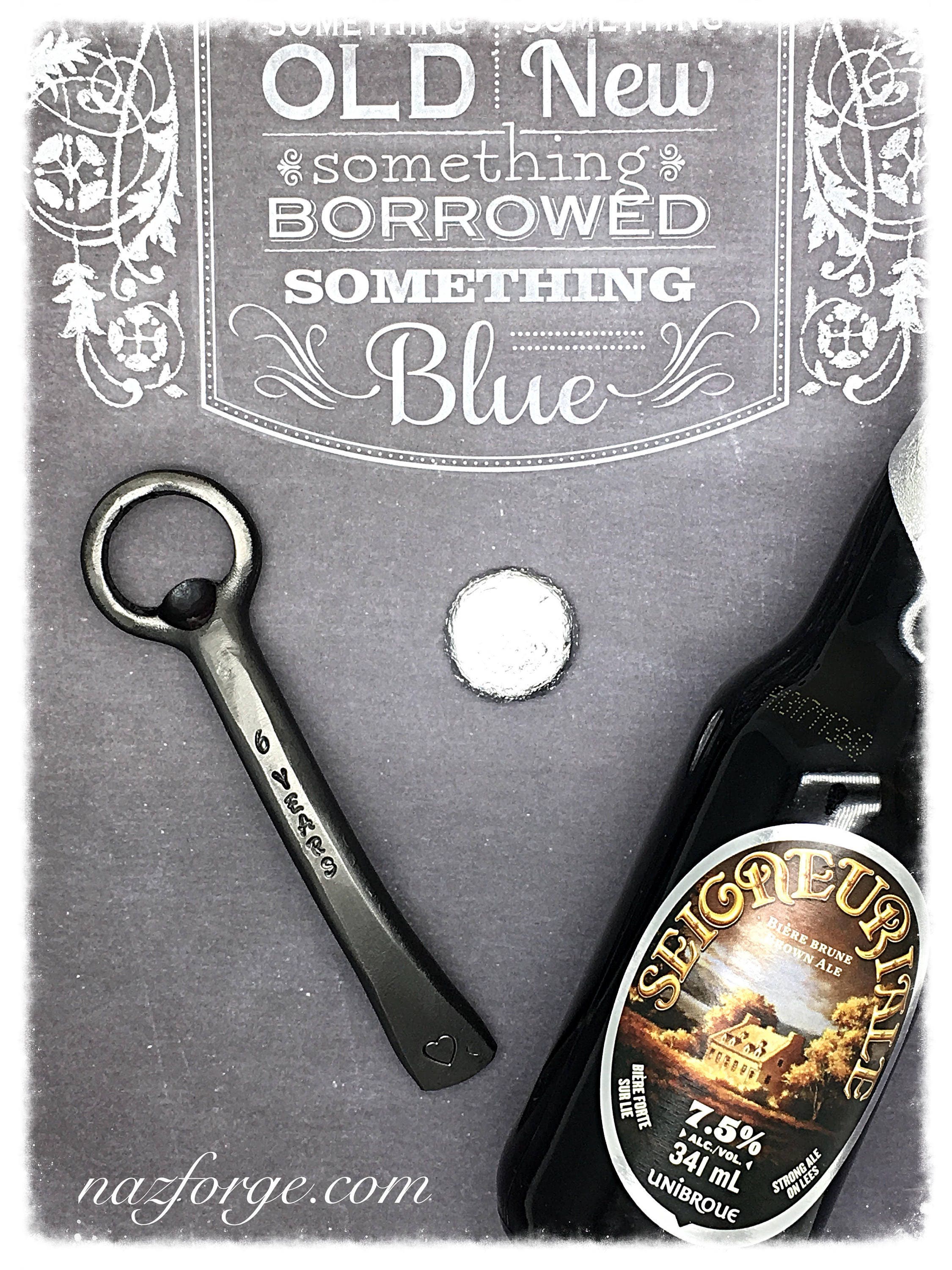 6th Year Iron Wedding Anniversary Gift Bottle Opener 6