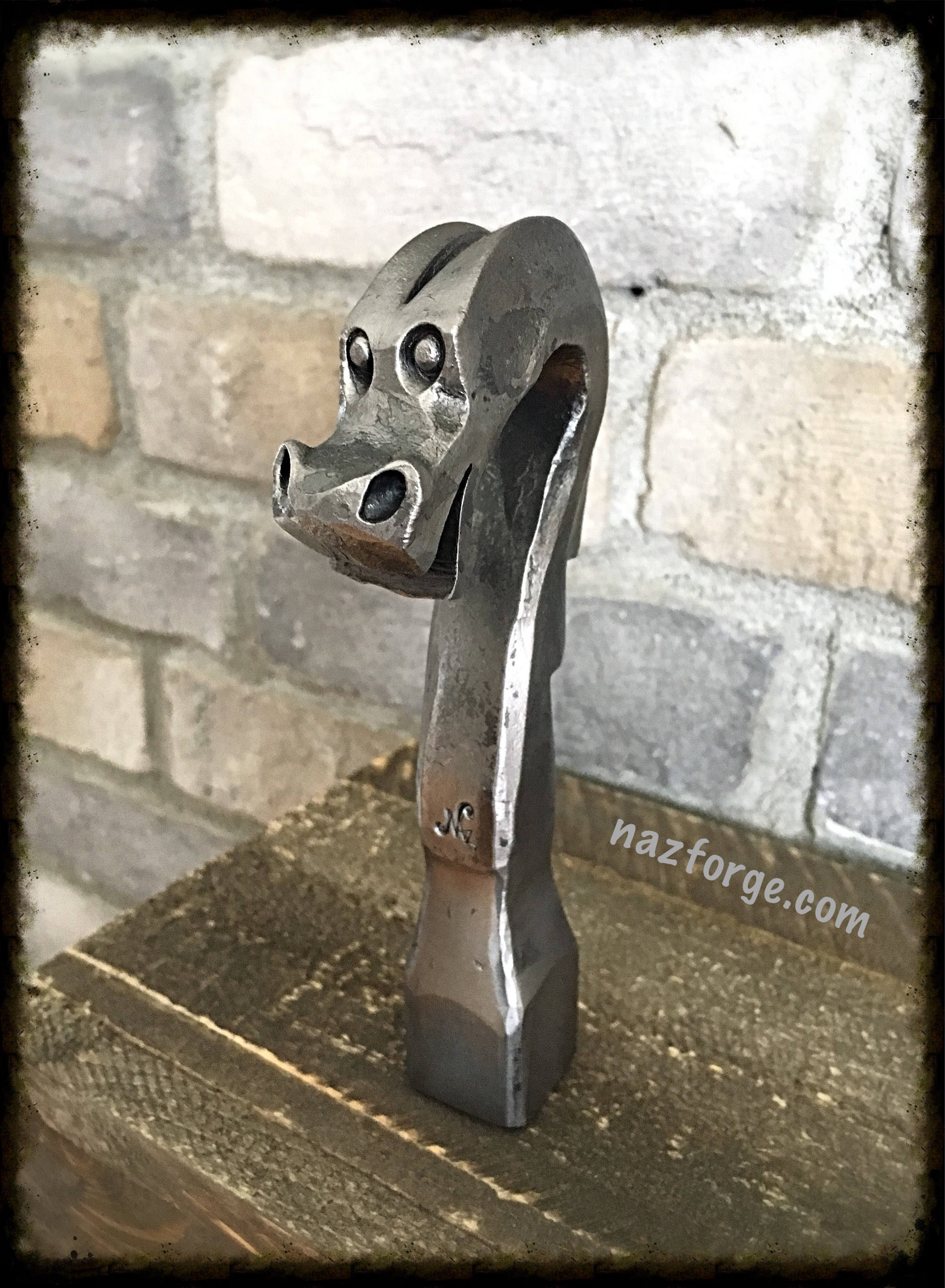 BEER TAP HANDLE Metal Dragon Sculpture Original Design Kegerator