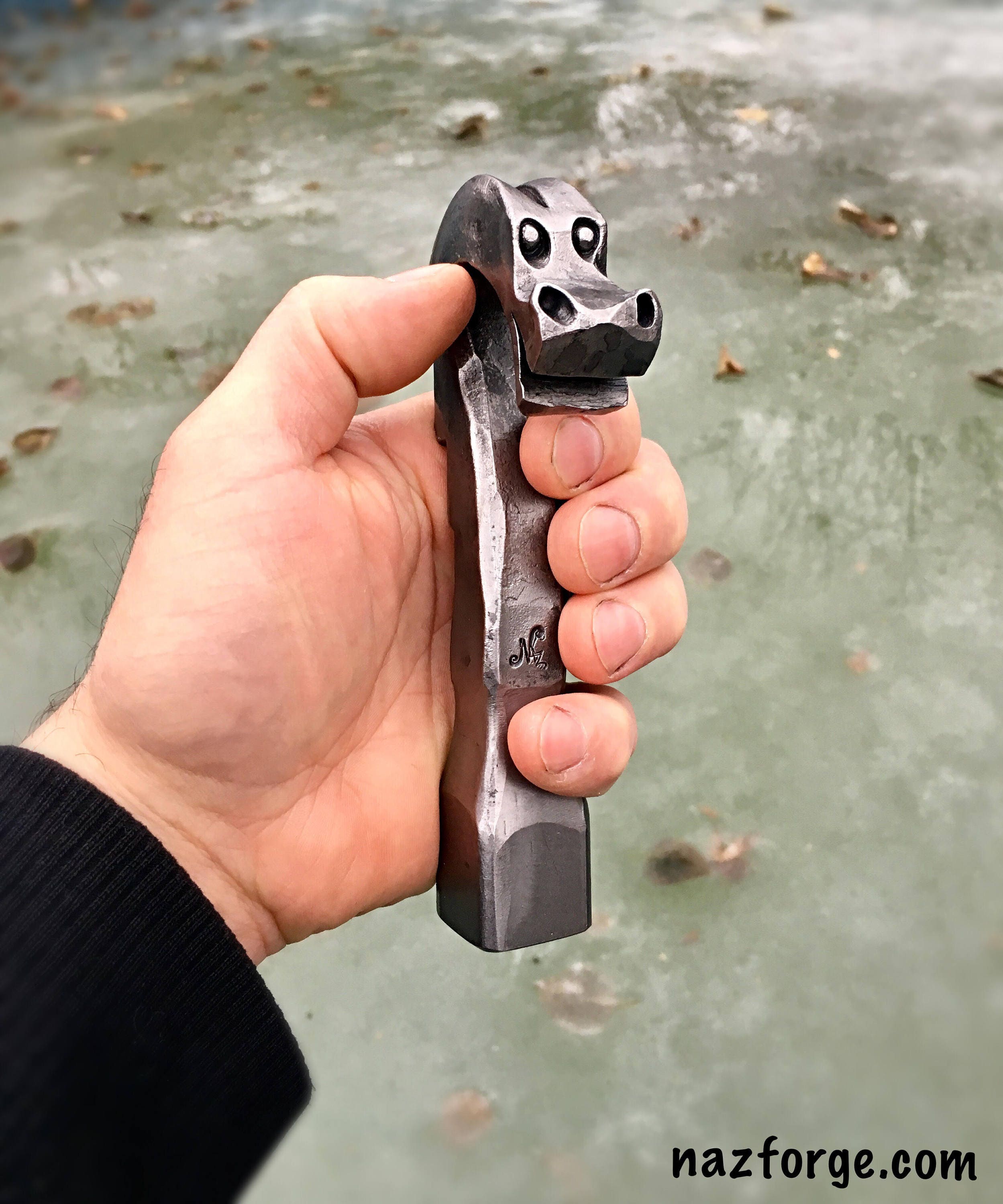 BEER TAP HANDLE Metal Dragon Sculpture Original Design Kegerator