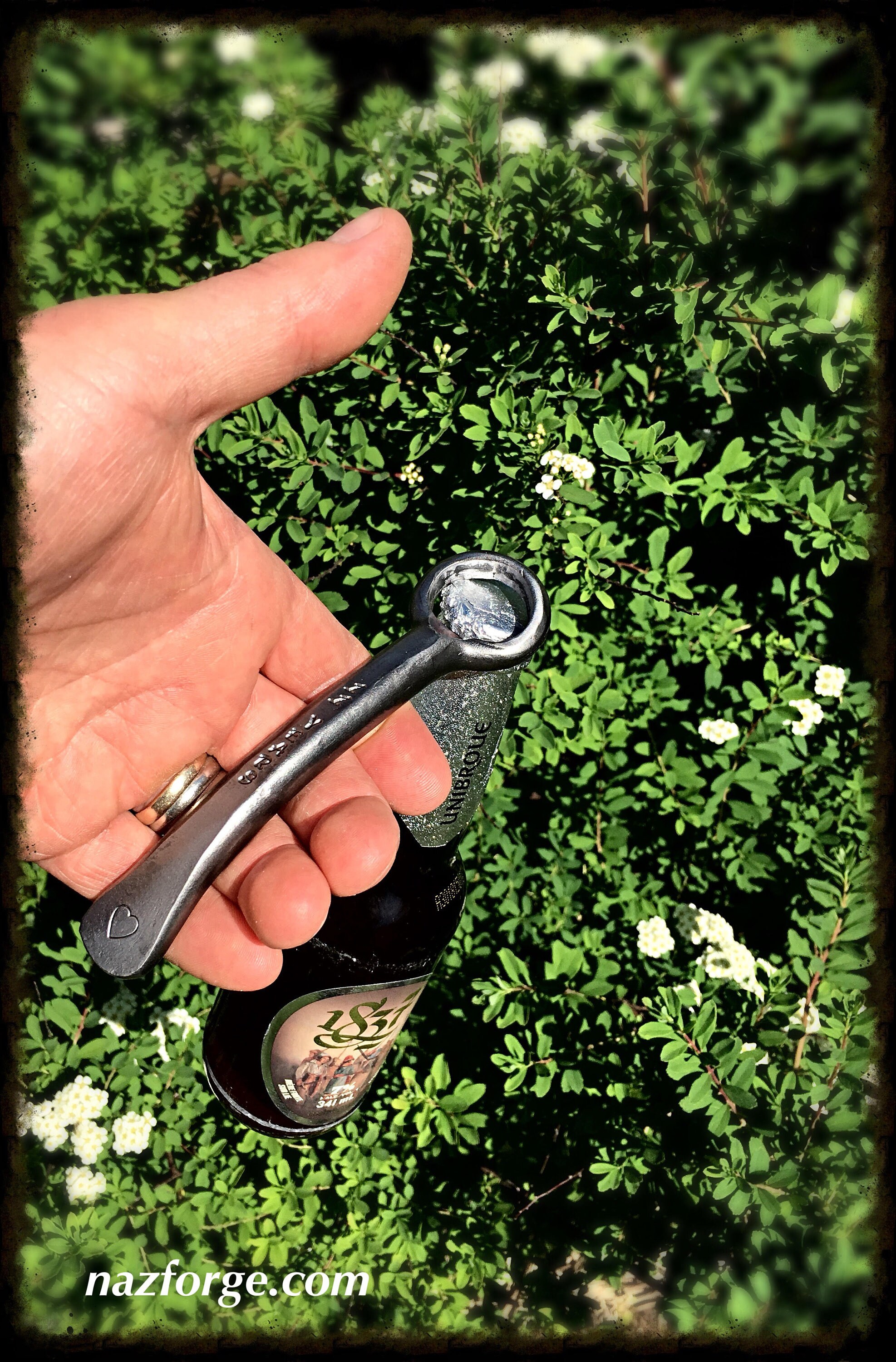 11th Year Steel Wedding Anniversary Gift Bottle Opener ...
