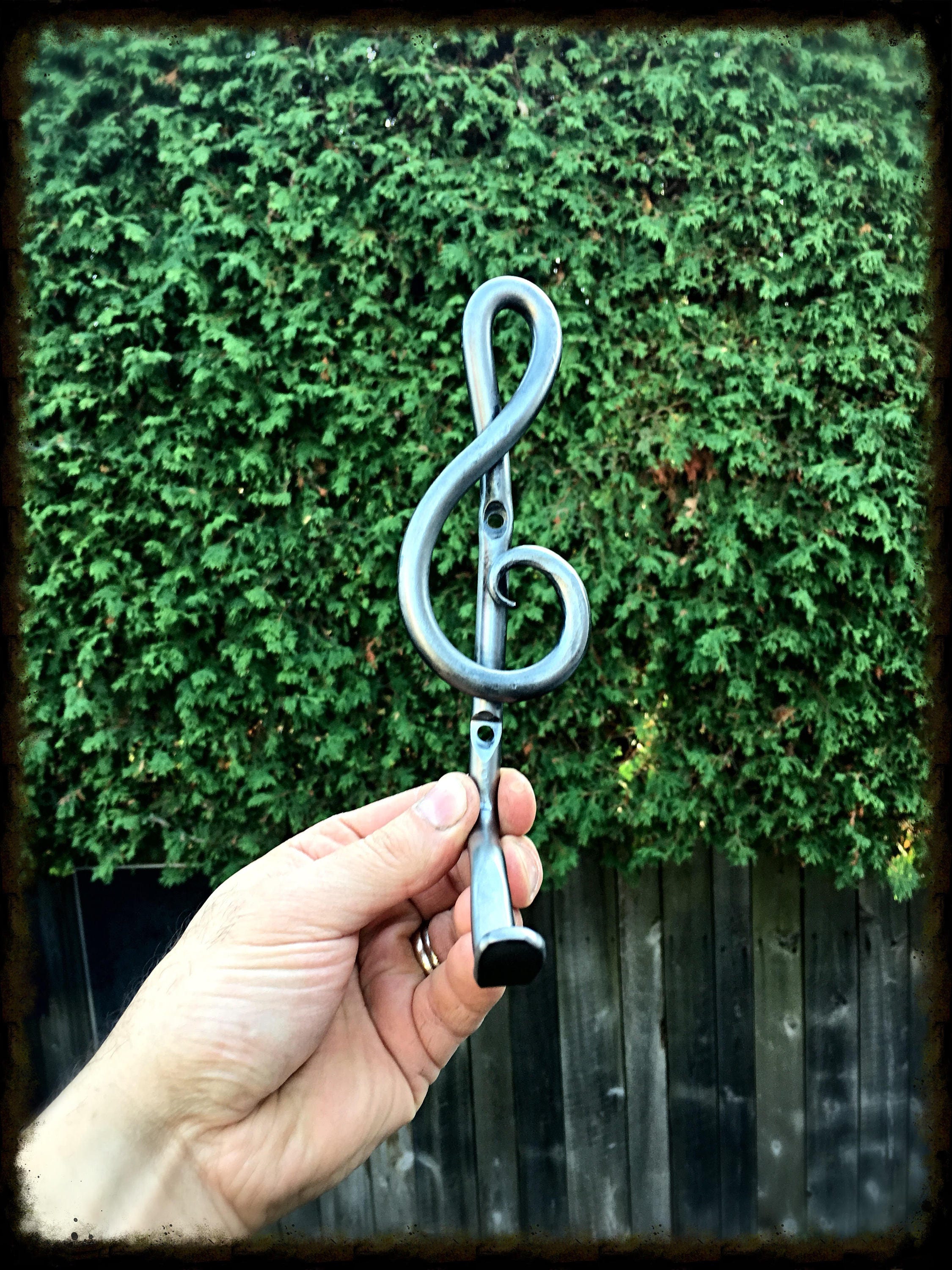 HEADPHONE HOOK Hand Treble Clef Accent Original Design by Naz