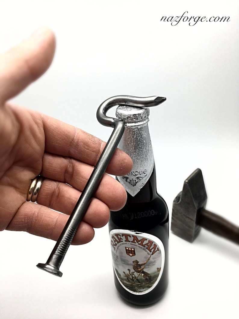 NAIL IT !!.. Hand Made from a Large Nail Gifts for Handy Man Men Boyfriend Husband Personalized Groomsmen Gift Idea Bottle Opener