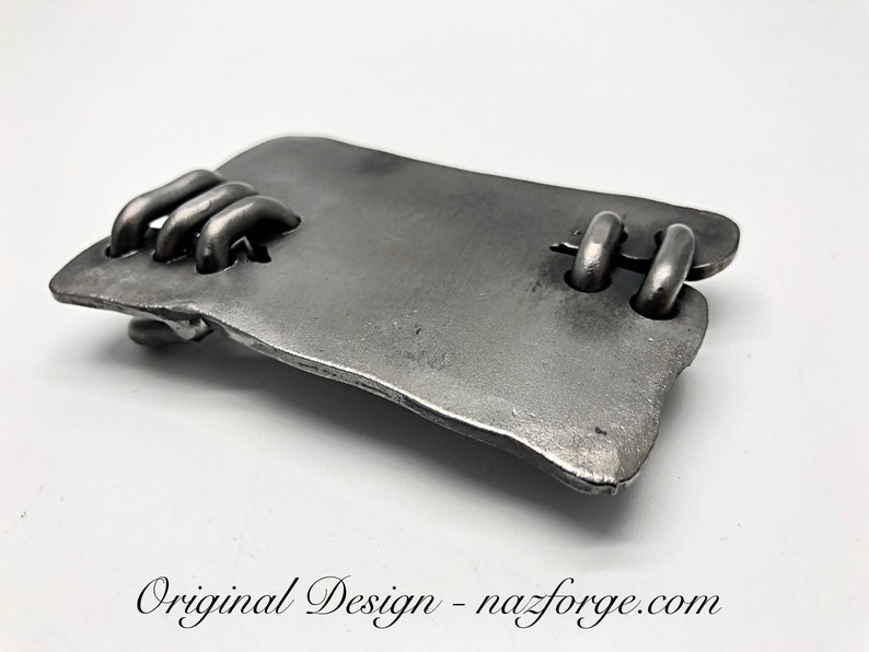BELT BUCKLE Stitched by Blacksmith Hand and Signed Etsy