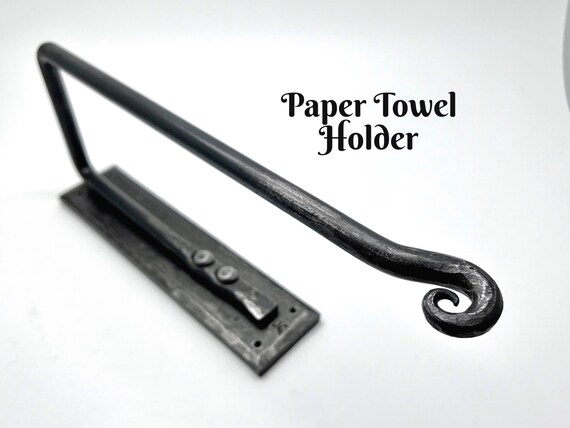 Paper Towel Wall Holder Rack - Hand Forged