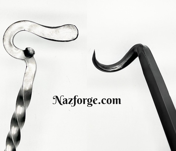 Large Steak Flipper Bottle Opener Forged  BBQ Tool, 24″ - 36″ Grill Tool Outdoor Grilling Cooking Accessory - Gifts for Men by  Naz Forge