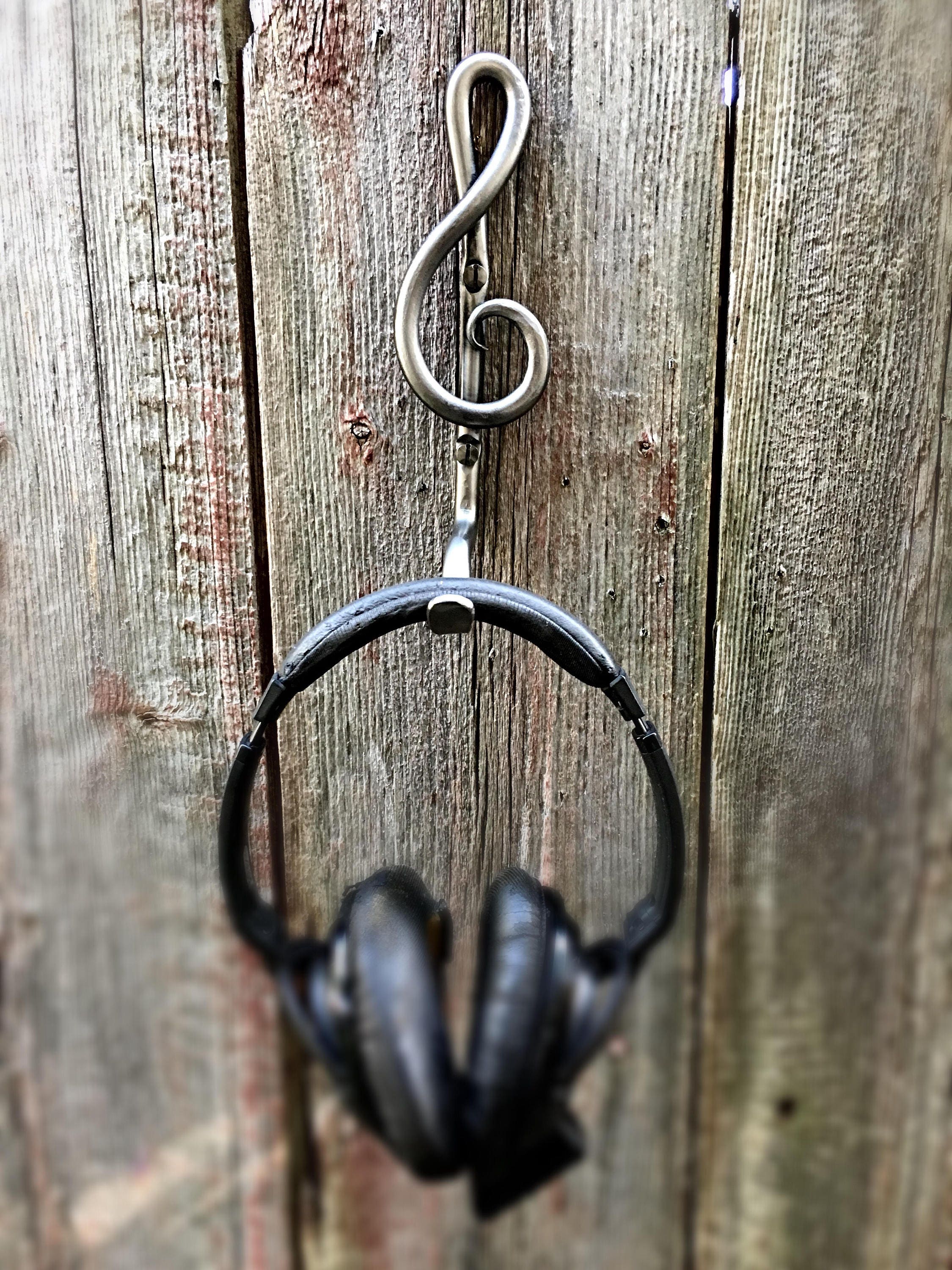 HEADPHONE HOOK Hand Treble Clef Accent Original Design by Naz