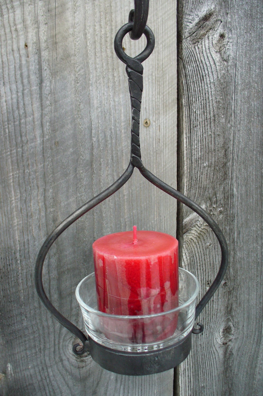 CANDLE HOLDER with a Different Twist Hand by Blacksmith