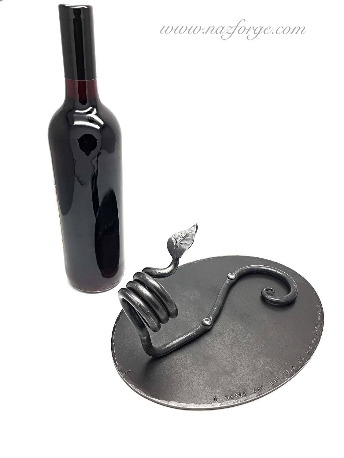 forged wine rack