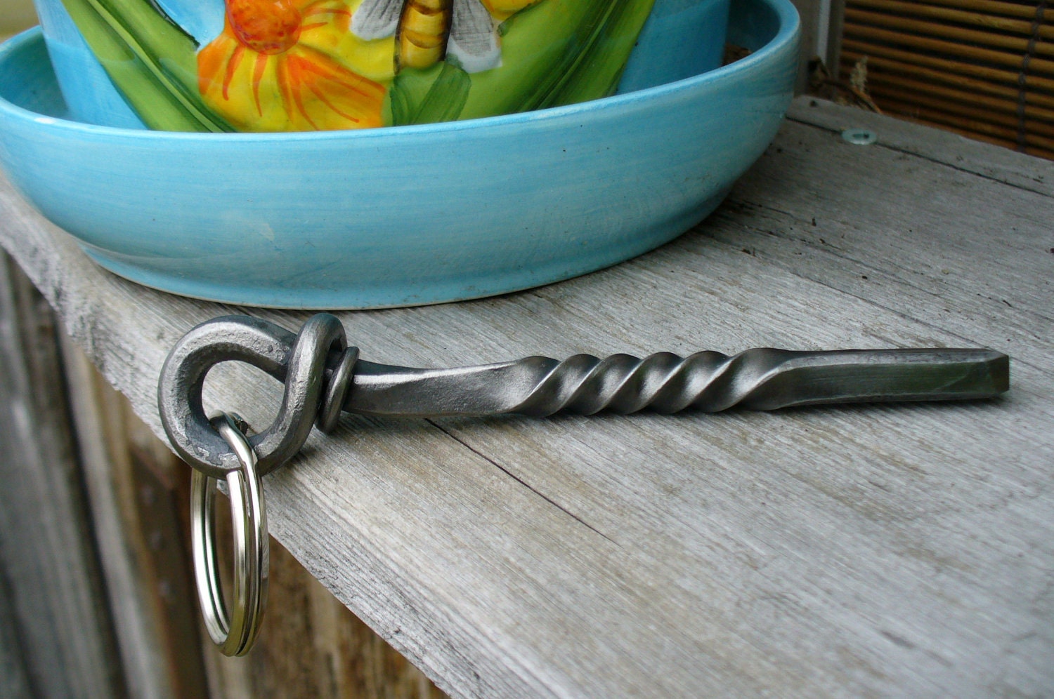 HAND FORGED KEYCHAIN and Protection by Blacksmith Naz