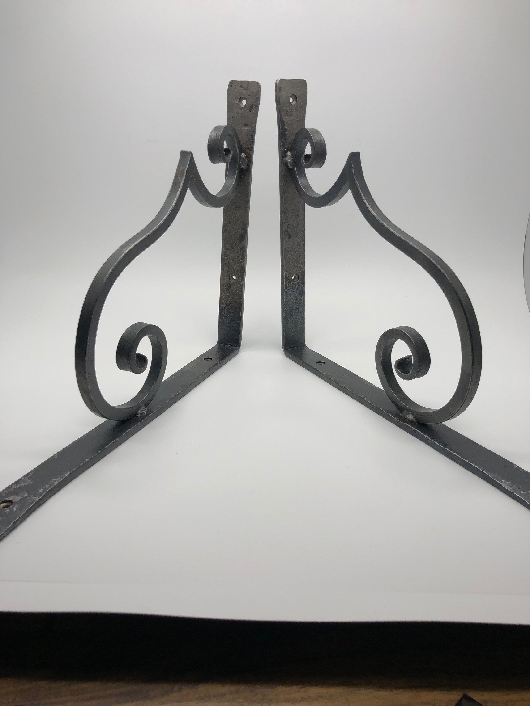 Shelf Brackets (Pair) Hand by Blacksmith Naz