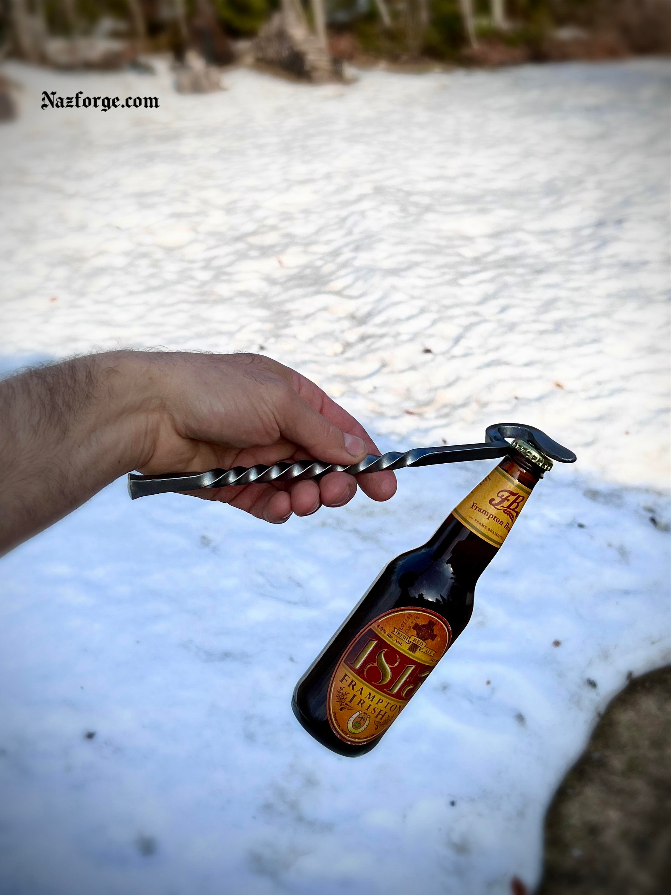 Hand Forged Bottle Opener - Straight Twist (3 Pack)