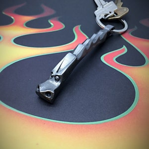 DRAGON KEYCHAIN Hand Forged and signed by BLACKSMITH Naz Personalization Option Available image 4