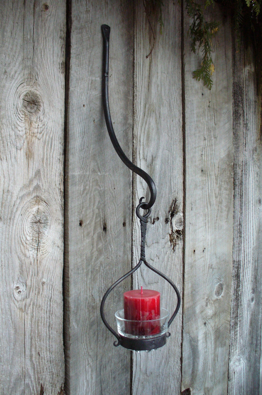 CANDLE HOLDER with a Different Twist Hand by Blacksmith