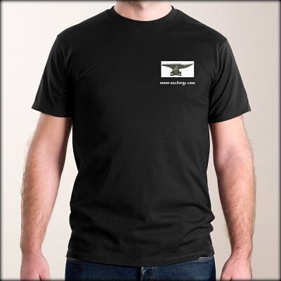 NAZ FORGE T-Shirt (Large or X-Large) - Black -Signature Soft men's t ...
