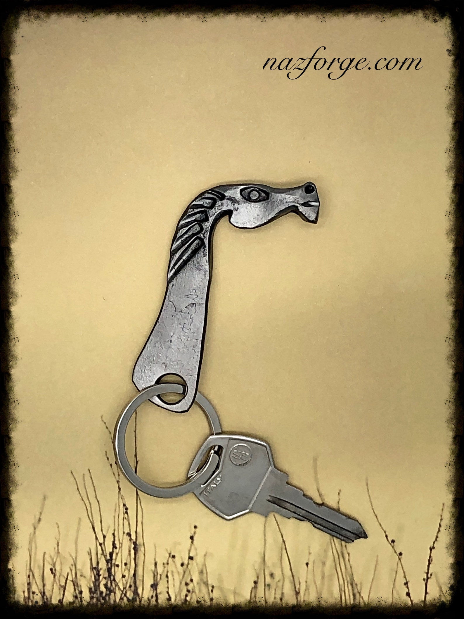 HORSE HEAD Keychain Hand and Signed by Etsy