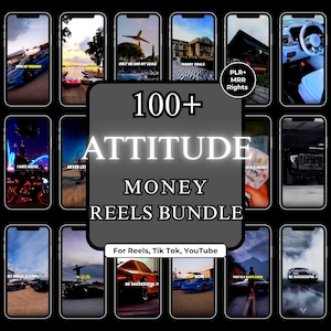100 Attitude Money Reels Bundle | Viral Content (Digital Download)