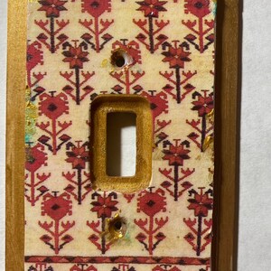 Light switch cover, Moroccan inspired
