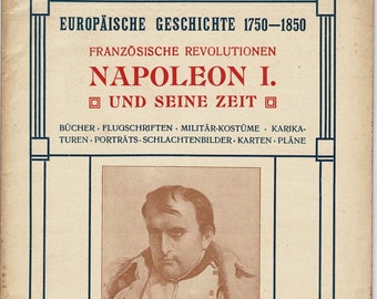 Antique Napoleon Bookseller Catalog Hiersemann Leizig 1906 History France Military Political
