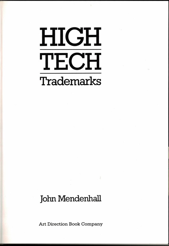HIGH TECH TRADEMARKS ５００以上のデザイン 洋書 英語 High Tech Trademarks Book Mendenhall Art Direction 1985 Modern