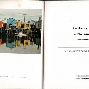 The History of Photography From 1839 to the Present Day Beaumont Newhall The Museum of Modern Art NY 1949 MOMA Camera Pictures