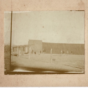 Antique Mesilla New Mexico 19th or early 20thc Photograph American Southwest Adobe Architecture Plaza Square Travel