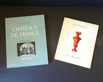 Antique Vintage Chateaux French Style Lot of Two Books History of Royal Architecture Interior Decor Gardens France