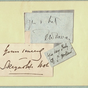 May include: Three handwritten notes on a light yellow background. The top note says "Yours truly, Edwavan." The middle note says "Yours sincerely, S. Kernoth, Asst." The bottom note says "Yours truly, C.S. Holland."