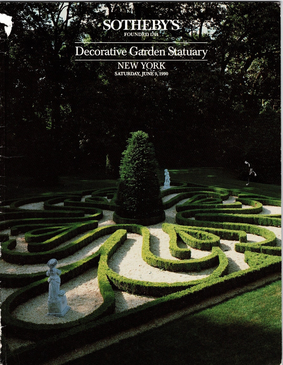 Decorative Garden Statuary. Sotheby's Catalogue June 9, 1990 History