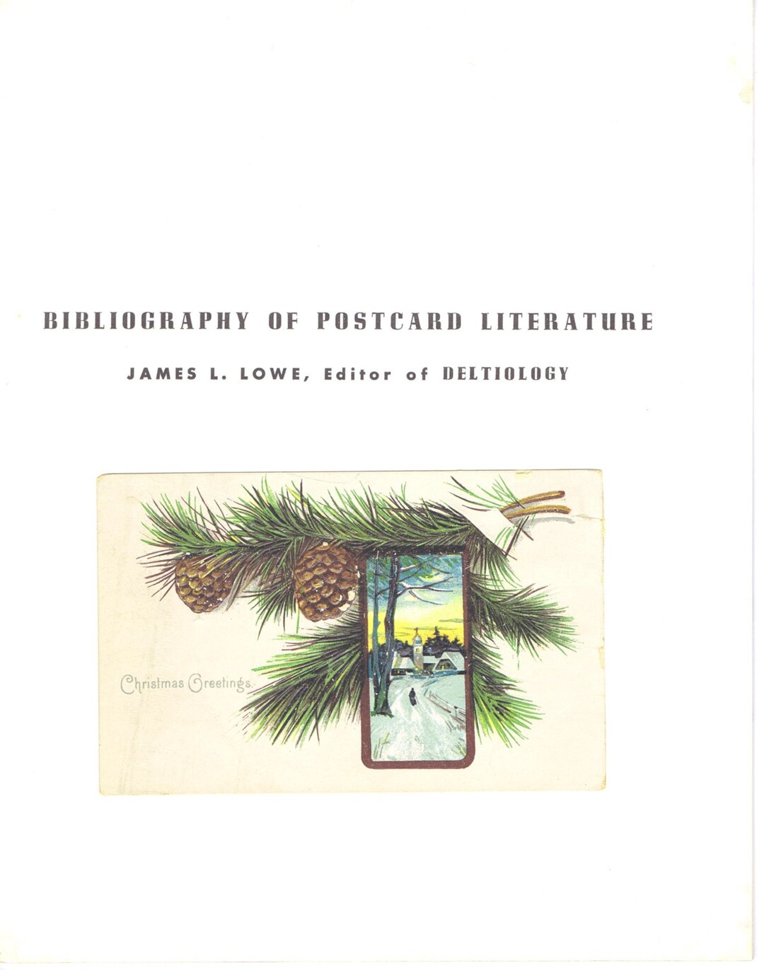 Bibliography of Postcard Reference Book 1969 History Deltiology Paper ...