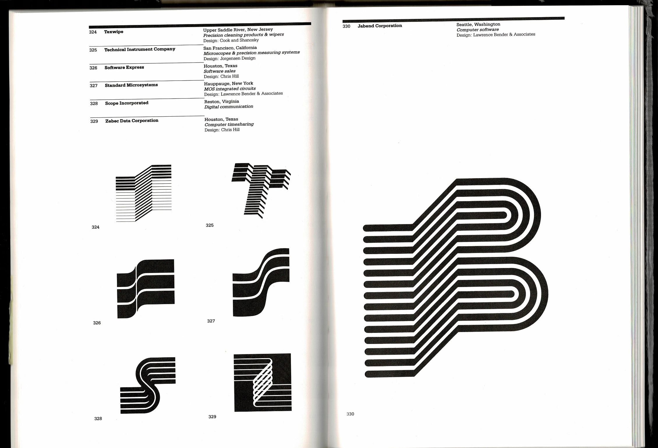 High Tech Trademarks Book Mendenhall Art Direction 1985 Modern